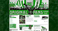 Desktop Screenshot of originalfans.it